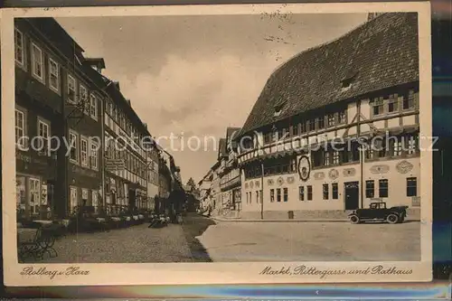 Stolberg Harz Markt Rittergasse Rathaus Kat. Stolberg Harz