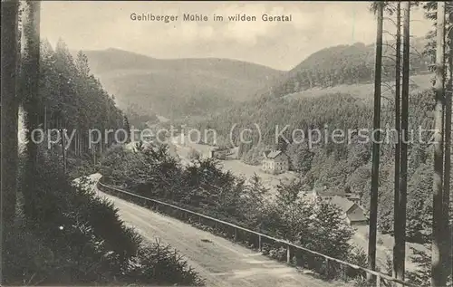 Gehlberg Muehle im wilden Geratal Kat. Gehlberg