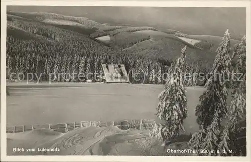 Oberhof Thueringen Blick vom Luisensitz Kat. Oberhof Thueringen