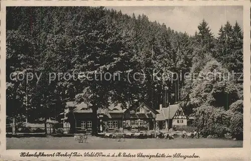 Oberhof Thueringen Untere Schweizerhuette im Silbergraben Kat. Oberhof Thueringen