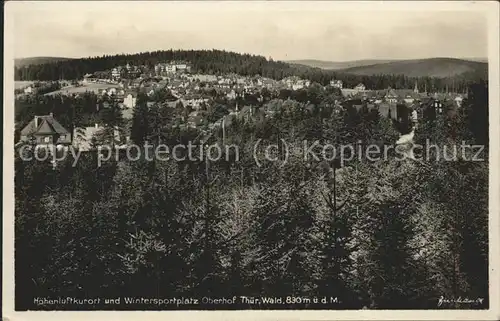 Oberhof Thueringen Panorama Kat. Oberhof Thueringen