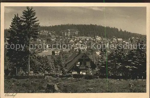 Oberhof Thueringen Panorama Kat. Oberhof Thueringen