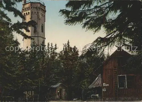 Schneekopf Turm Kat. Oberhof Thueringen