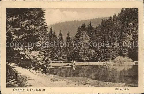 Oberhof Thueringen Silberteich Kat. Oberhof Thueringen