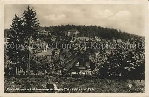 Oberhof Thueringen Panorama Kat. Oberhof Thueringen