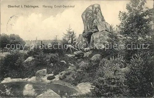 Oberhof Thueringen Herzog Ernst Denkmal Kat. Oberhof Thueringen