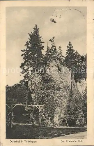 Oberhof Thueringen Der triefende Stein Kat. Oberhof Thueringen