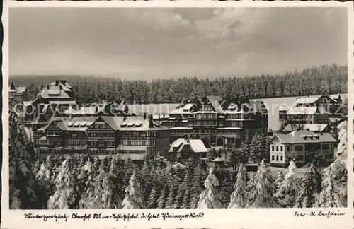 Oberhof Thueringen Schlosshotel im Schnee Kat. Oberhof Thueringen