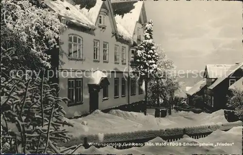 Gehlberg FDGB Erholungsheim Frieden Kat. Gehlberg