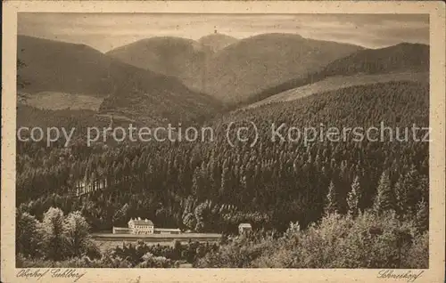 Gehlberg Blick nach Schneetiegel Schneekopf Kat. Gehlberg