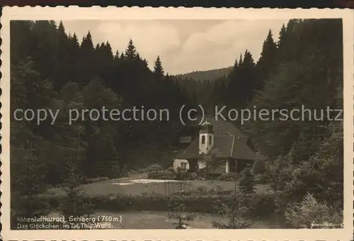 Gehlberg Das Gloeckchen im Tal Kat. Gehlberg