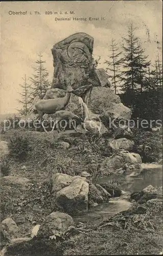 Oberhof Thueringen Denkmal Herzog Ernst der Zweite Kat. Oberhof Thueringen