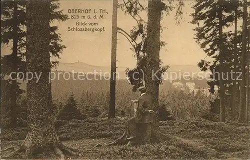 Oberhof Thueringen Blick vom Schlossbergkopf Kat. Oberhof Thueringen