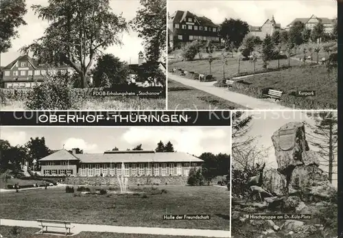 Oberhof Thueringen Kurpark Erholungsheim Stachanow Kat. Oberhof Thueringen
