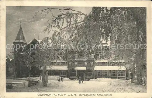 Oberhof Thueringen Schlosshotel im Schnee Kat. Oberhof Thueringen