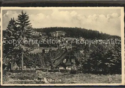 Oberhof Thueringen Panorama Kat. Oberhof Thueringen