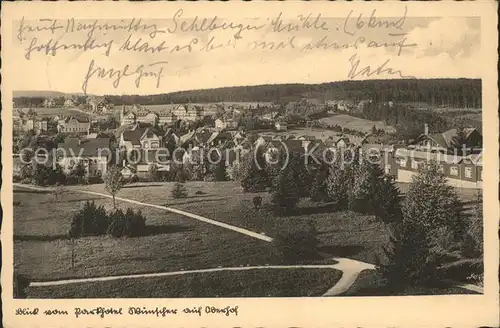 Oberhof Thueringen Panorama Kat. Oberhof Thueringen