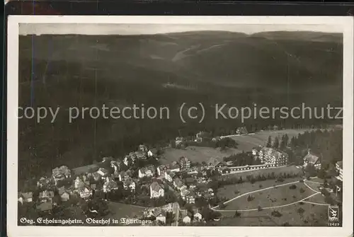 Oberhof Thueringen Fliegeraufnahme Erholungsheim Kat. Oberhof Thueringen