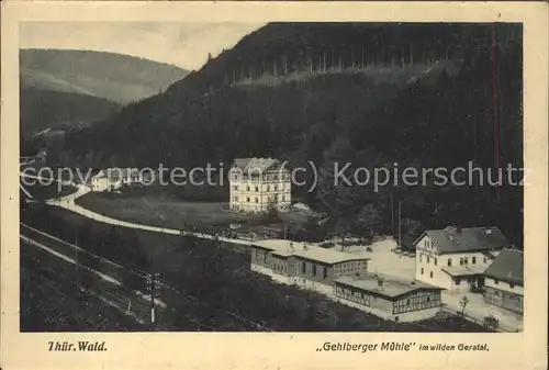 Gehlberg Muehle wildes Geratal Kat. Gehlberg