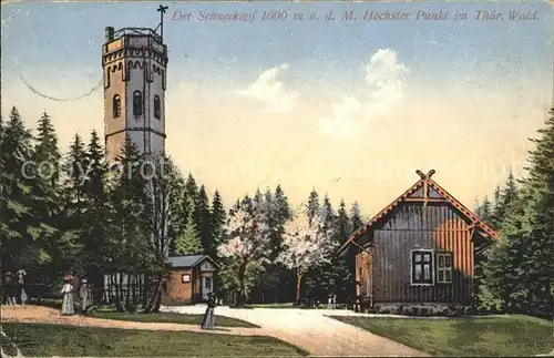 Schneekopf Turm  Kat. Oberhof Thueringen