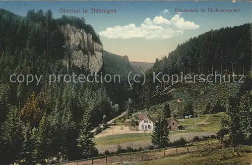 Oberhof Thueringen Falkenstein im Dietharzergrund Kat. Oberhof Thueringen