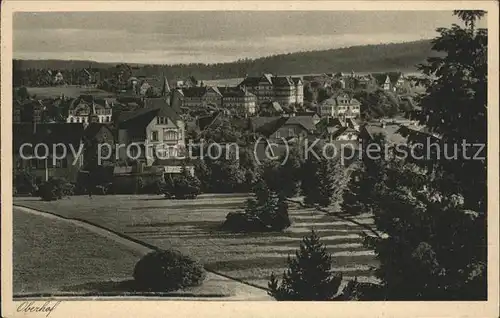 Oberhof Thueringen Blick vom Parkhotel Wuenscher Kat. Oberhof Thueringen