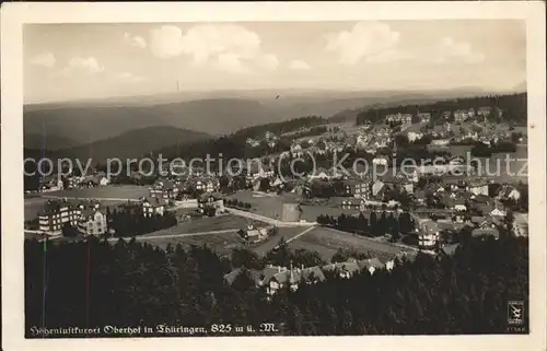 Oberhof Thueringen Fliegeraufnahme Kat. Oberhof Thueringen