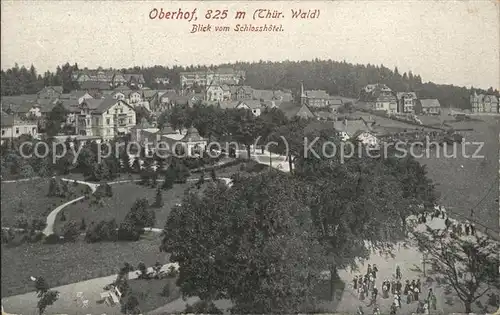 Oberhof Thueringen Blick vom Schlosshotel Kat. Oberhof Thueringen