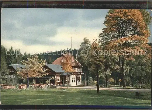 Oberhof Thueringen Obere Schweizerhuette Gartenterasse Kat. Oberhof Thueringen