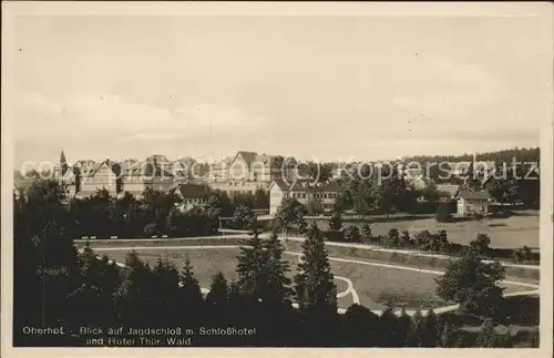 Oberhof Thueringen Jagdschloss mit Schlosshotel Kat. Oberhof Thueringen