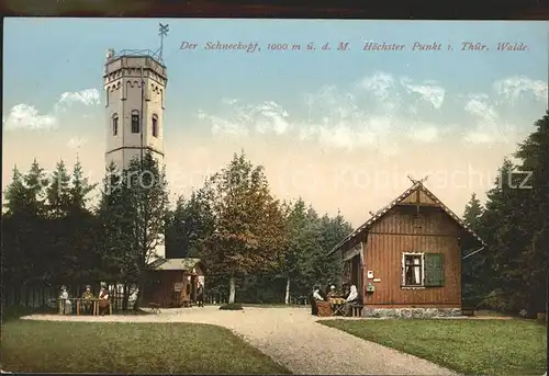 Schneekopf Turm  Kat. Oberhof Thueringen