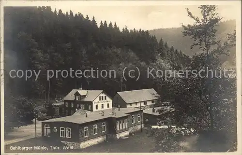 Gehlberg Hotel Pension Gehlberger Muehle Kat. Gehlberg