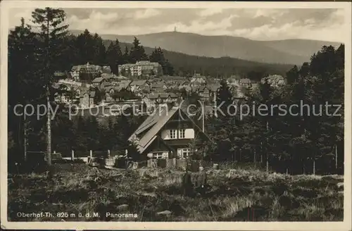 Oberhof Thueringen Panorama Kat. Oberhof Thueringen