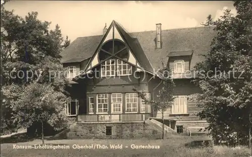 Oberhof Thueringen Konsum Erholungsheim Gartenhaus Kat. Oberhof Thueringen