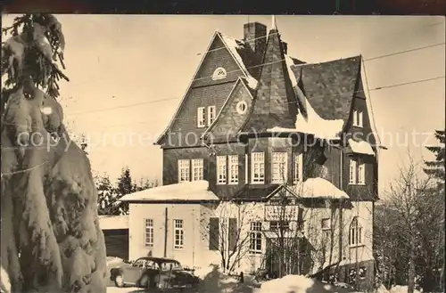 Oberhof Thueringen FDGB Erholungsheim Bobhaus Auto Kat. Oberhof Thueringen