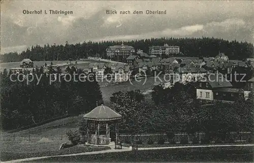 Oberhof Thueringen Blick auf Oberlan Kat. Oberhof Thueringen