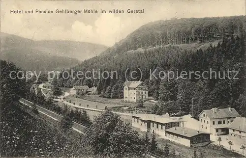Gehlberg Hotel Pension Gehlberger Muehle Wildes Geratal Kat. Gehlberg