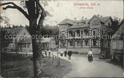 Schmuecke Strasse Haeuser Kat. Gehlberg