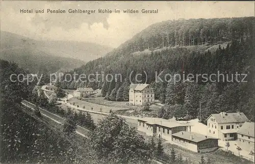 Gehlberg Hotel Pension Gehlberger Muehle im wilden Geratal Kat. Gehlberg