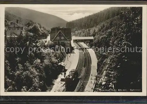 Oberhof Thueringen Bahnhof Lokomotive Kat. Oberhof Thueringen