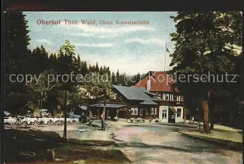 Oberhof Thueringen Obere Schweizerhuette Terrasse Kat. Oberhof Thueringen