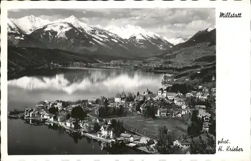 Millstatt Kaernten Panorama See Berge Kat. Millstatt Millstaetter See