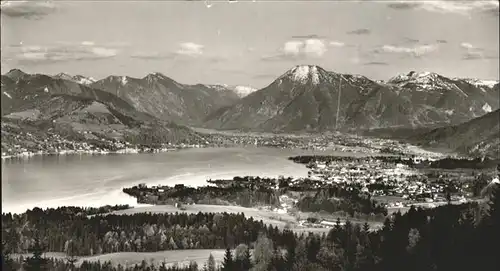 Tegernsee Panorama See Berge Kat. Tegernsee