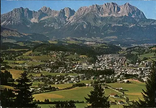 Kitzbuehel Tirol Panorama mit Wildem Kaiser Kat. Kitzbuehel