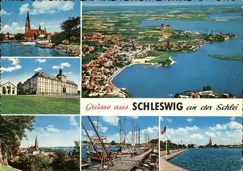 Schleswig Holstein Schlei Panorama  Hafen  / Schleswig /Schleswig-Flensburg LKR