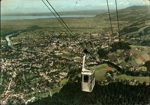 Dornbirn Vorarlberg Panorama mit Karrnseilbahn Kat. Dornbirn