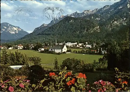 Bayerisch Gmain Panorama mit Lattengebirge Kat. Bayerisch Gmain