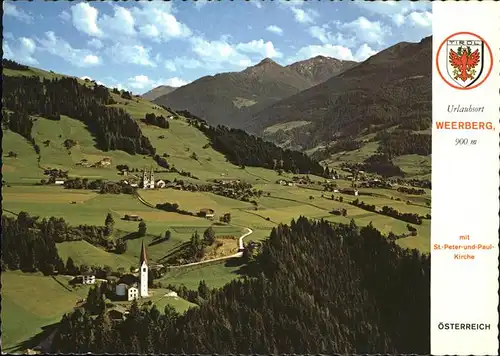 Weerberg Panorama St.Peter und Paul Kirche Kat. Weerberg