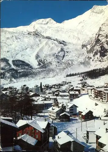 Saas Fee Panorama mit Alphubel Taeschhorn Kat. Saas Fee