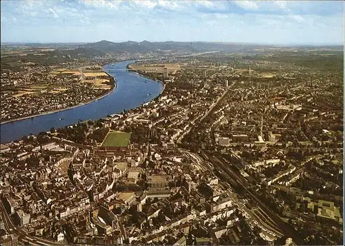 Bonn Rhein Fliegeraufnahme Stadt Rhein / Bonn /Bonn Stadtkreis